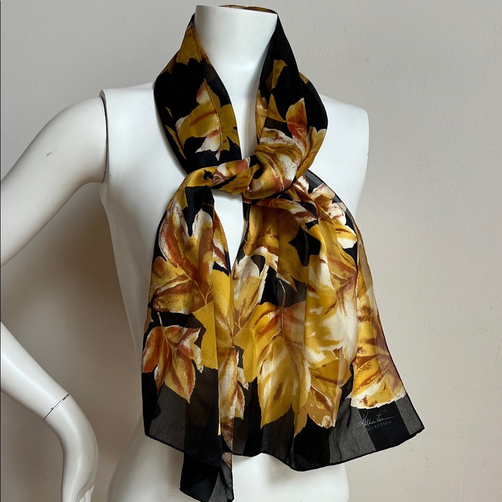 Kathie Lee Collection Autumn Leaf Scarf